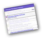 Access to protected forum